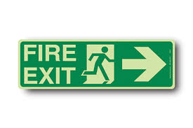 Exit Evacuation Signs